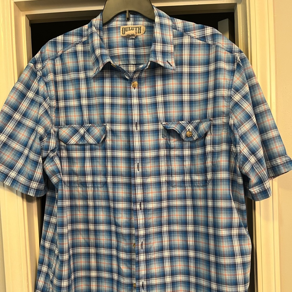 Duluth Trading Company cool max button down shirts